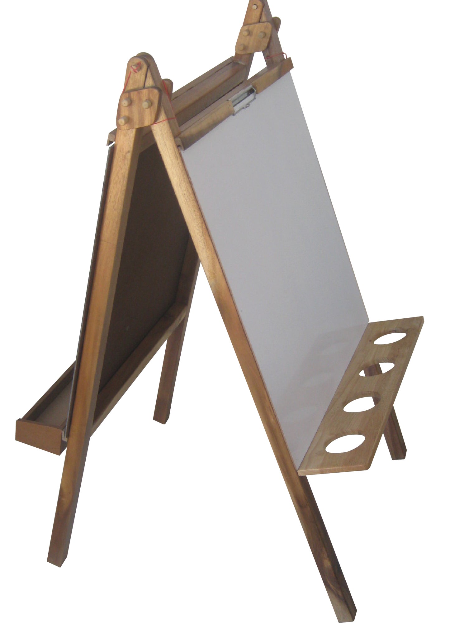 QToys Australia (USA) 5-IN-1 Painting Easel – Felt Board, Chalkboard, Whiteboard, Magnetic Board, and Clipboard