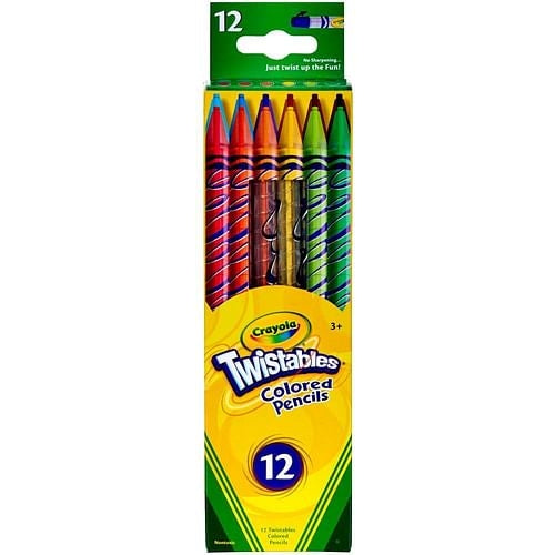 Crayola Twistables Colored Pencils – 12 Count | No Sharpening, Just Twist and Create!