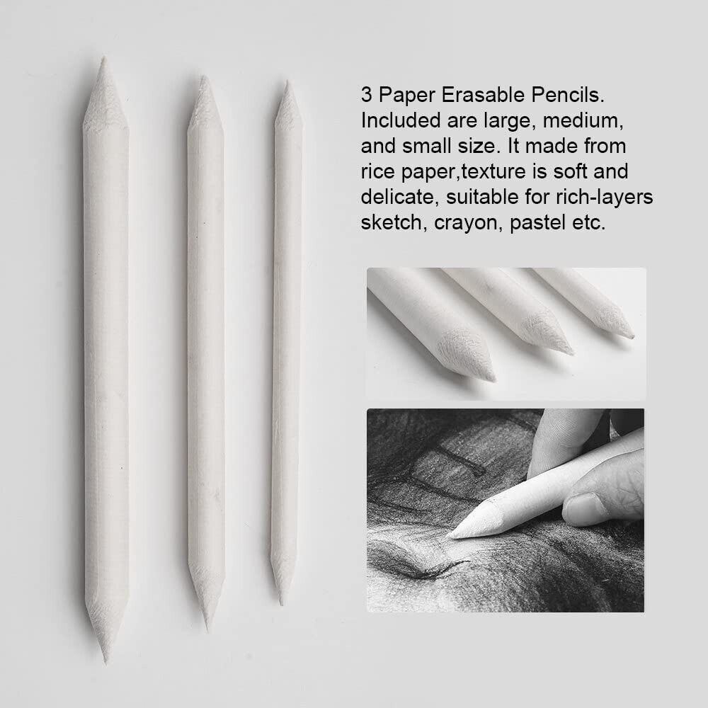 29-Piece Pro Artist Sketch Kit – Pencils, Charcoal & Travel Roll for Creative Adventures