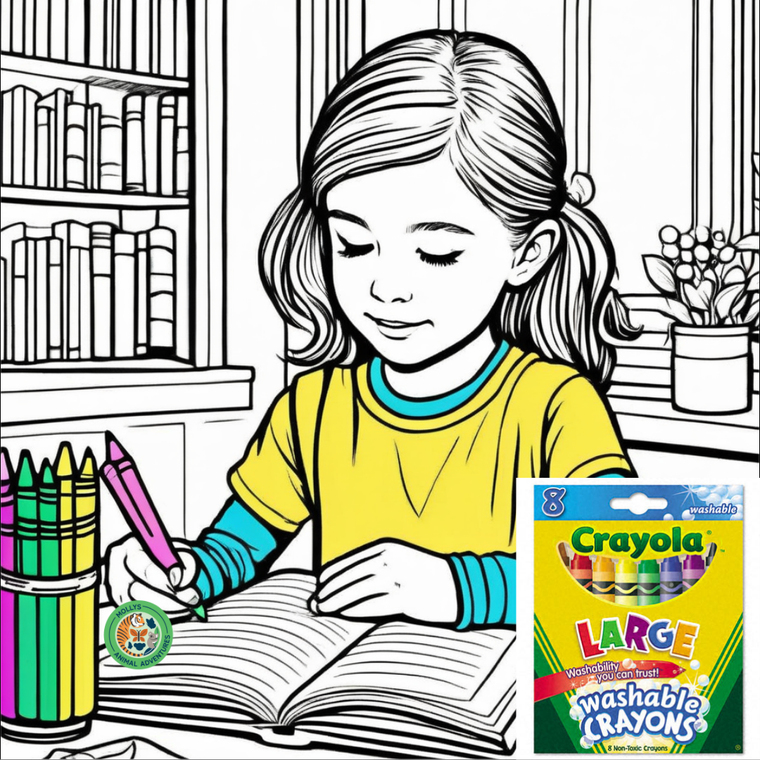 Binney & Smith 523280 Washable Crayons - Eight Colors per Box