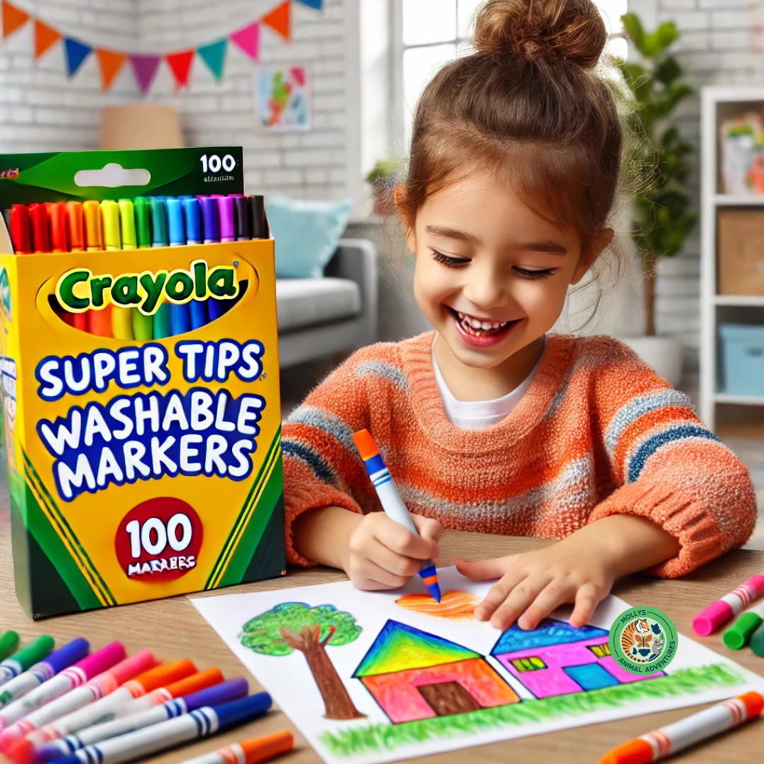 Crayola 58-5100 Super Tips Washable Markers - Pack of 100