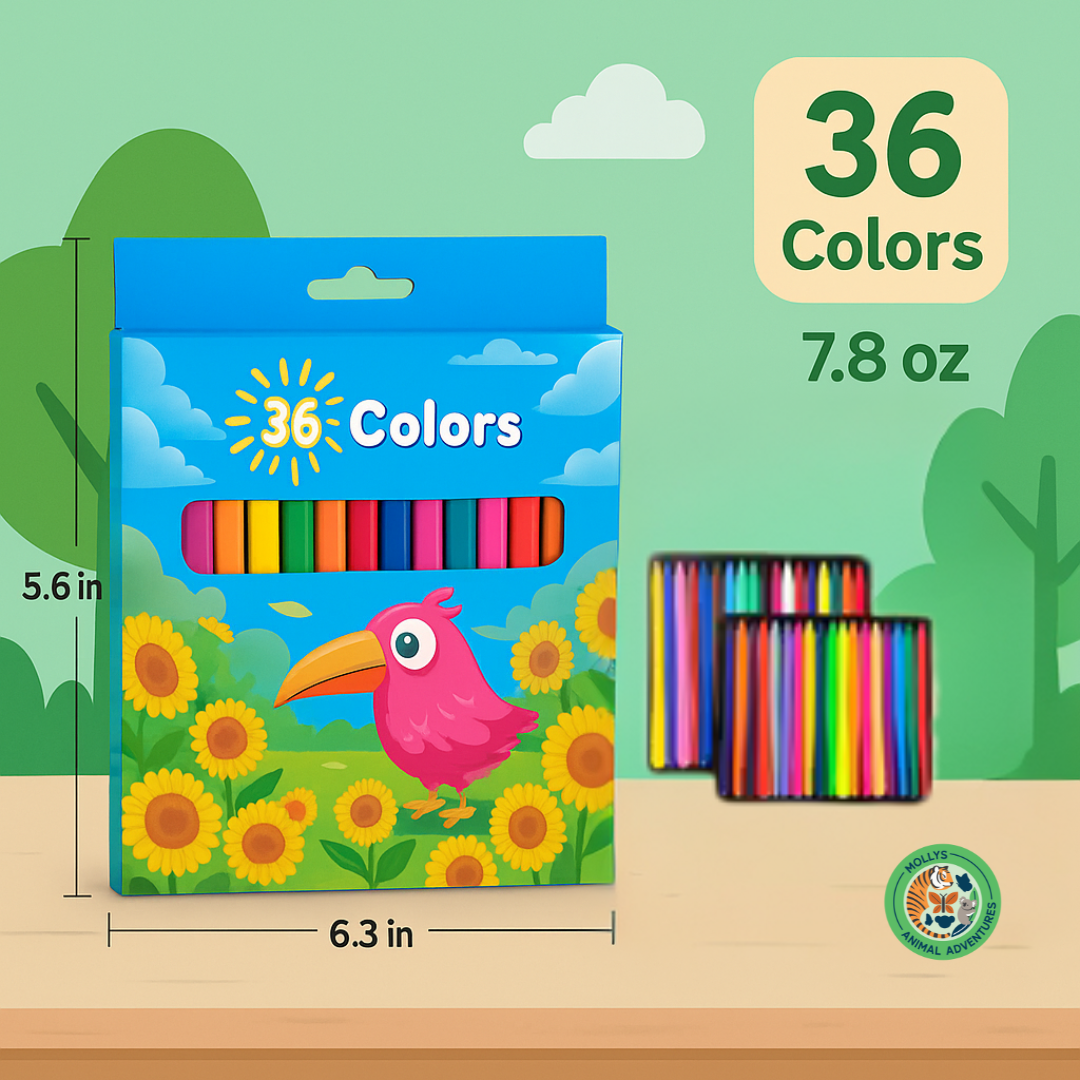 Rainbow Smooth Oil Crayons – No-Mess Washable Painting Sticks for Kids (36 Colors)
