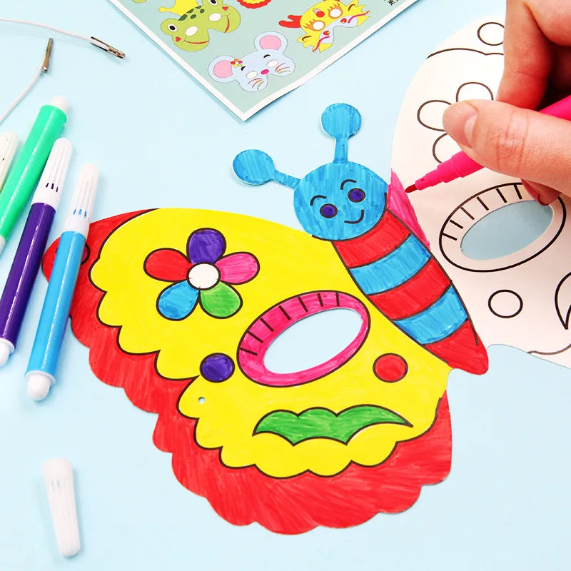 DIY Animal Mask Painting Kit – 8-Pack for Kids