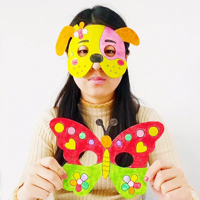 DIY Animal Mask Painting Kit – 8-Pack for Kids