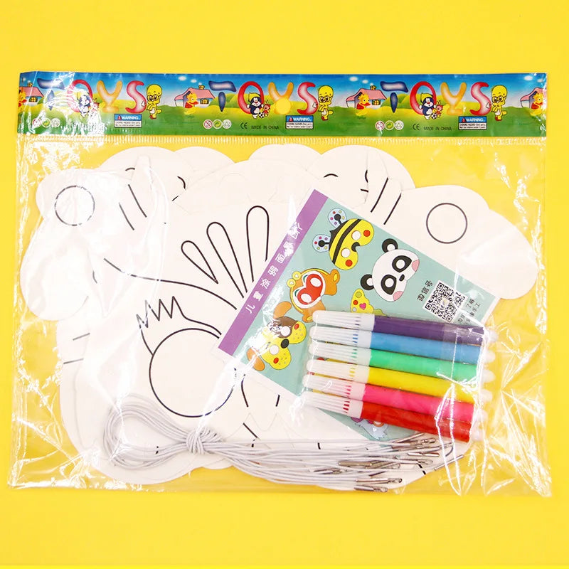 DIY Animal Mask Painting Kit – 8-Pack for Kids