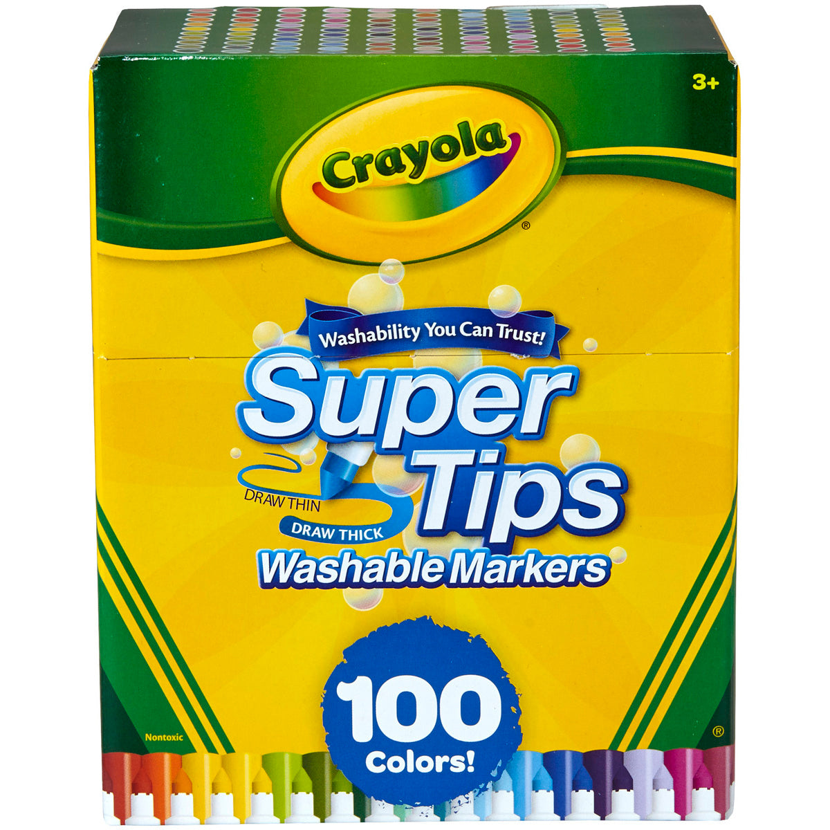 Crayola 58-5100 Super Tips Washable Markers - Pack of 100
