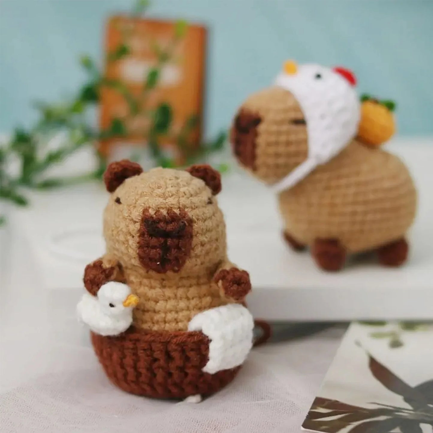 Capybara Crochet Kit – DIY Animal Craft Set for Beginners & Kids
