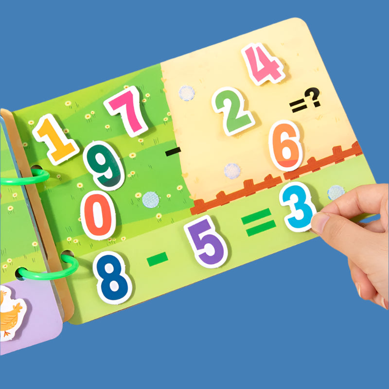 Enlighten Busy Book – Montessori Quiet Sticker Puzzle Book for Kids