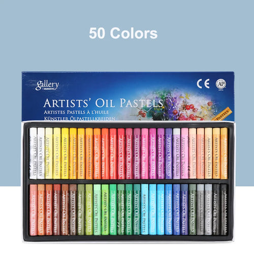 24-Color Vibrant Oil Pastel Set – Smooth, Mess-Free Sticks for Creative Drawing