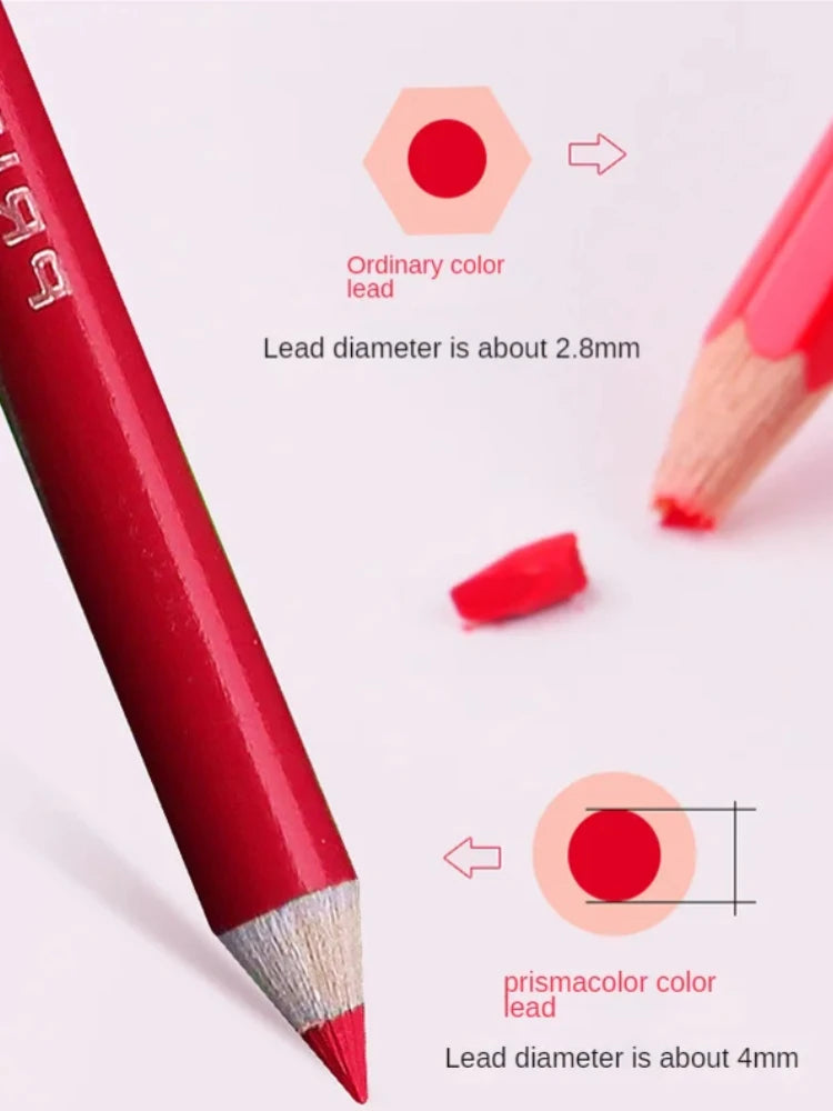 Prismacolor Oil Colored Drawing Pencil Set 12/24/36/48 Colors Wood