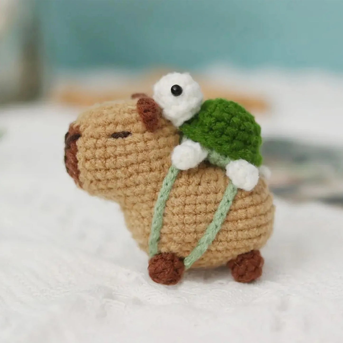 Capybara Crochet Kit – DIY Animal Craft Set for Beginners & Kids