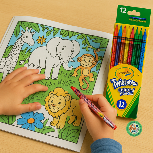 Crayola Twistables Colored Pencils – 12 Count | No Sharpening, Just Twist and Create!