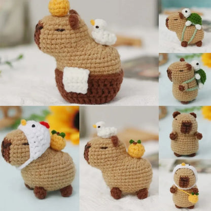 Capybara Crochet Kit – DIY Animal Craft Set for Beginners & Kids