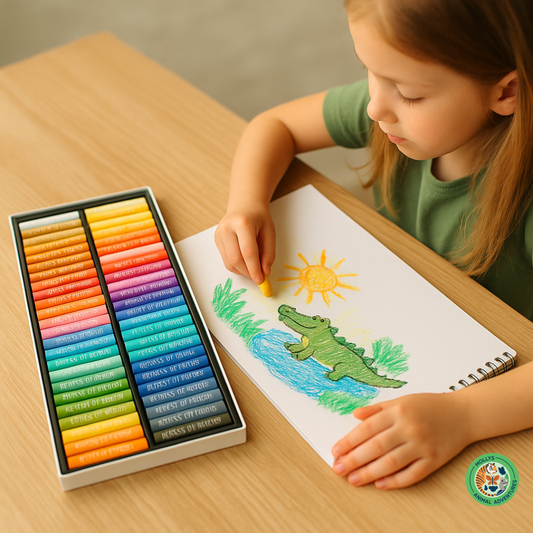 24-Color Vibrant Oil Pastel Set – Smooth, Mess-Free Sticks for Creative Drawing