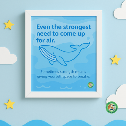 Inspirational Whale Wall Art