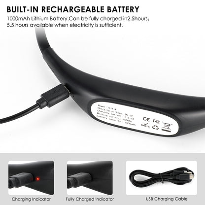 Hands-Free LED Neck Reading Light – USB Rechargeable, Adjustable & Travel-Friendly