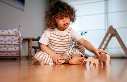 Wooden Safari Animal Set – Eco-Friendly Jungle Play for Curious Kids